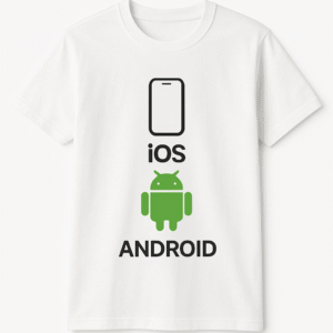 Camiseta desarrollador iOS & Android